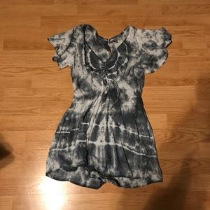 Earthbound Trading Co. Tie Dye Romper LARGE